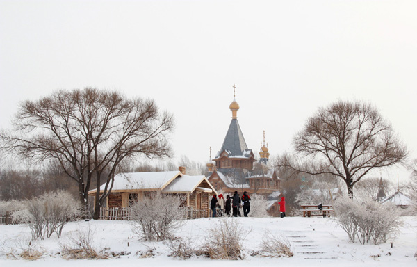 snow cover scenery of Volga Manor